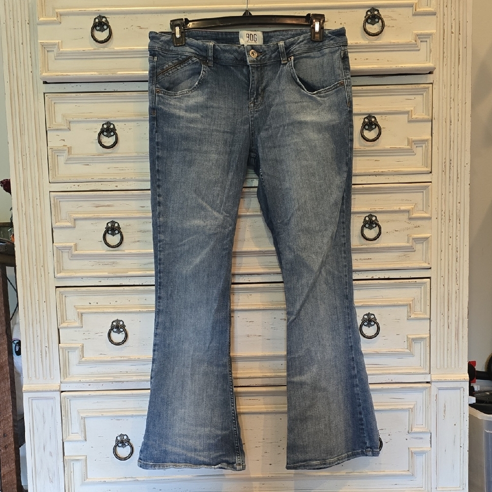 BDG Denim Flare Jeans in Light Blue